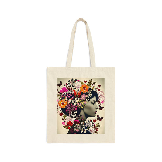 Petunia Cotton Canvas Tote Bag Limited Edition