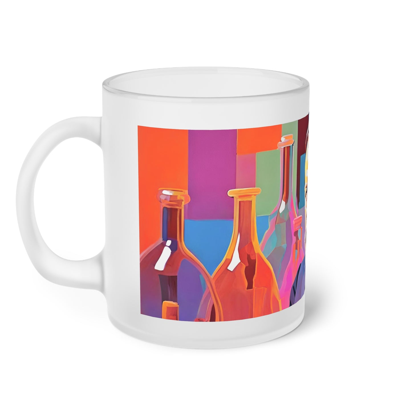 Louis Pasteur Frosted Glass Mug