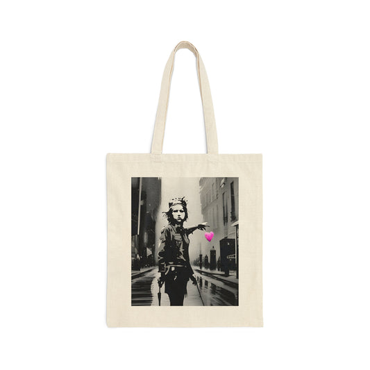 Love Bomb Cotton Canvas Tote Bag Limited Edition
