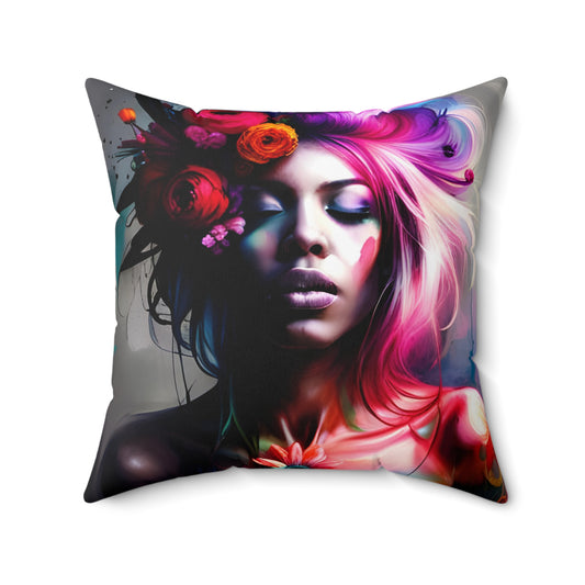 Calliope and Tavia Feminine serie Spun Polyester Square Pillow Limited Edition 🌺✨